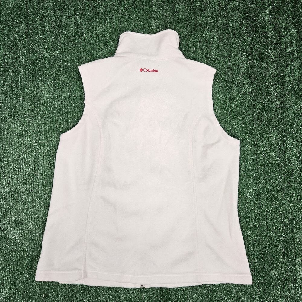 Columbia Nebraska Huskers Women’s Fleece Vest Size Large White - Picture 3 of 7